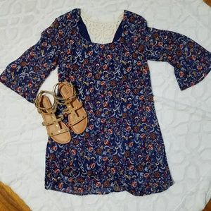 Chiffon floral dress